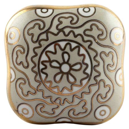 Light Grey Square Ceramic Wine Stopper